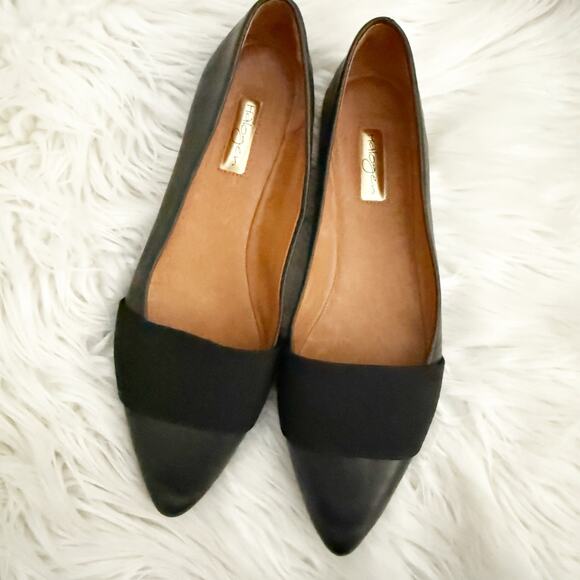 HALOGEN x NORDSTROM | Leah Leather Pointed Flats Elastic Band | Size 9.5 - Picture 3 of 9